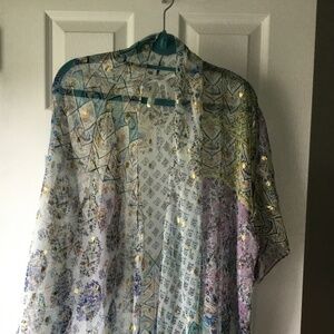 BCBG hi lo sheer jacket/coverup